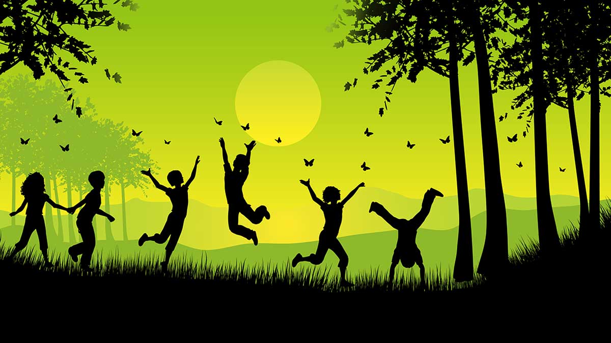 children playing